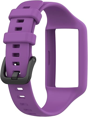 Vista 5 de TenCloud Paquete de 5 correas compatibles con HONOR Band 6, bandas deportivas de silicona de repuesto compatibles con Huawei Band 6/Band 7