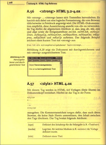 HTML - Kompendium . Mit XHTML, DHTML, CSS, XML, XSL und WML (Kompendium / Handbuch)