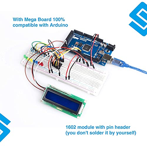 SunFounder Project The Most Complete Electrnoics Starter Kit Compatible with Arduino Mega R3, 73 Tutorials Included - Afbeelding 4