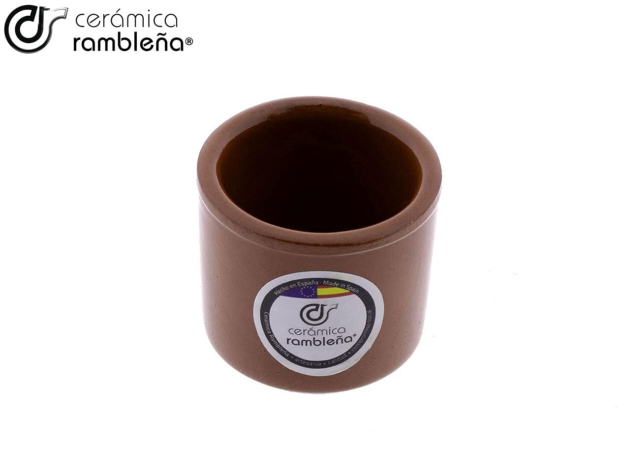 CR CERAMICA RAMBLEÑA - Lot de 6 verres à shot en céramique, verres à shot originaux, 30 ml