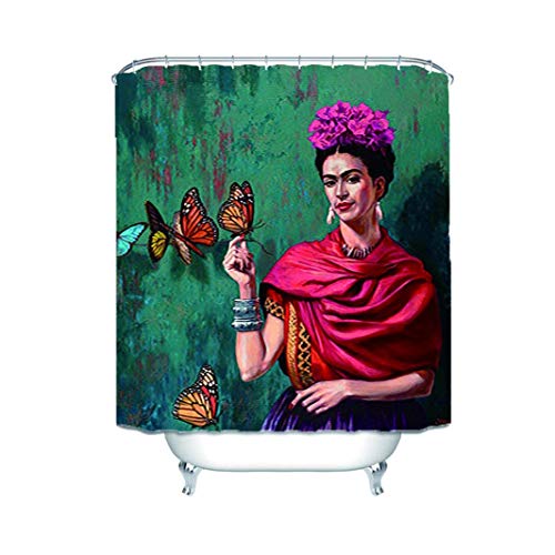 Chata Frida Kahlo Duschvorhang, wasserfest, 152 x 183 cm