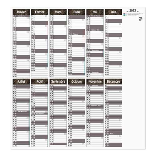 Magnetischer Wandkalender 2023 trocken abwischbar Aluminium Boden zum Schrauben Cover