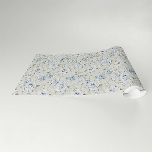 Vista 201 de Surface Style - Papel tapiz para despegar y pegar, papel tapiz floral para dormitorio, tocador, cocina, autoadhesivo, vinilo, cobertura de 30.75
