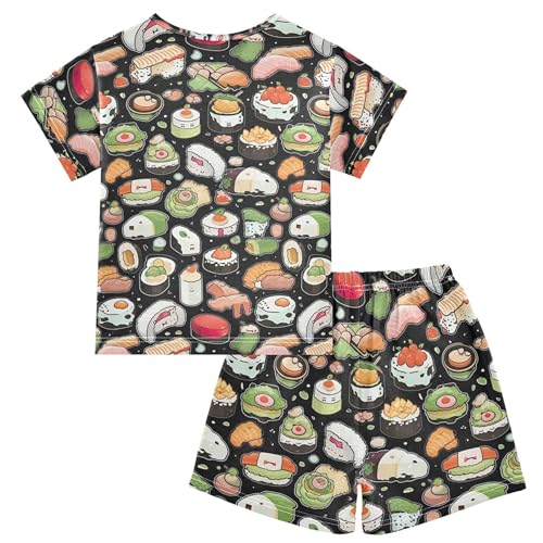 Sushi Food Pajama Set Pajamas Sleepwear Nightwear Loungewear Clothes Set B04037622