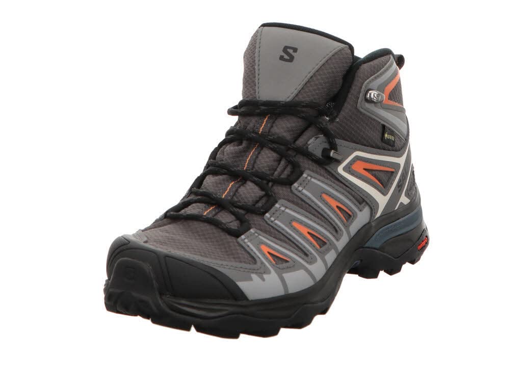 Salomon X Ultra Pioneer Mid Gore-Tex Women's Hiking Waterproof Shoes, All weather, Secure foothold, and Stable & cushioned, Magnet, 7.5