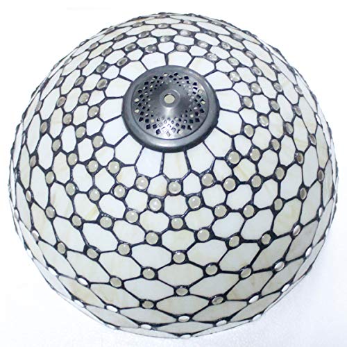 Image of WERFACTORY Tiffany Table Lamp Stained Glass Bedside Lamp Desk Reading Light