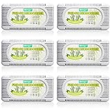 Corodo Fridge Deodorizer - 6 Pack Unscented Activated Charcoal Refrigerator Deodorizer - More Effective Than Baking Soda - Odor Eliminator and Moisture Absorber for Freezers, Coolers, and Lunch Boxes