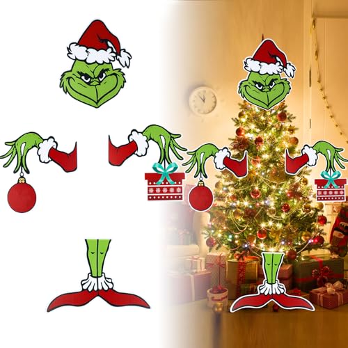 Christmas Decorations for Tree Christmas Tree Topper Tree Ornament Christmas Decor Indoor Home Xmas Party Supplies