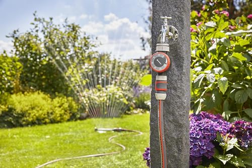 Gardena Bewässerungsuhr: Automatische Zeitschaltuhr für Wasserhähne 26,5 mm (G 3/4) oder 33,3 mm (G1), Flexible Bewässerungsdauer (5-120 min), leichtes Anschließen Dank Schnellstecksystem (1169-20) – Bild 2