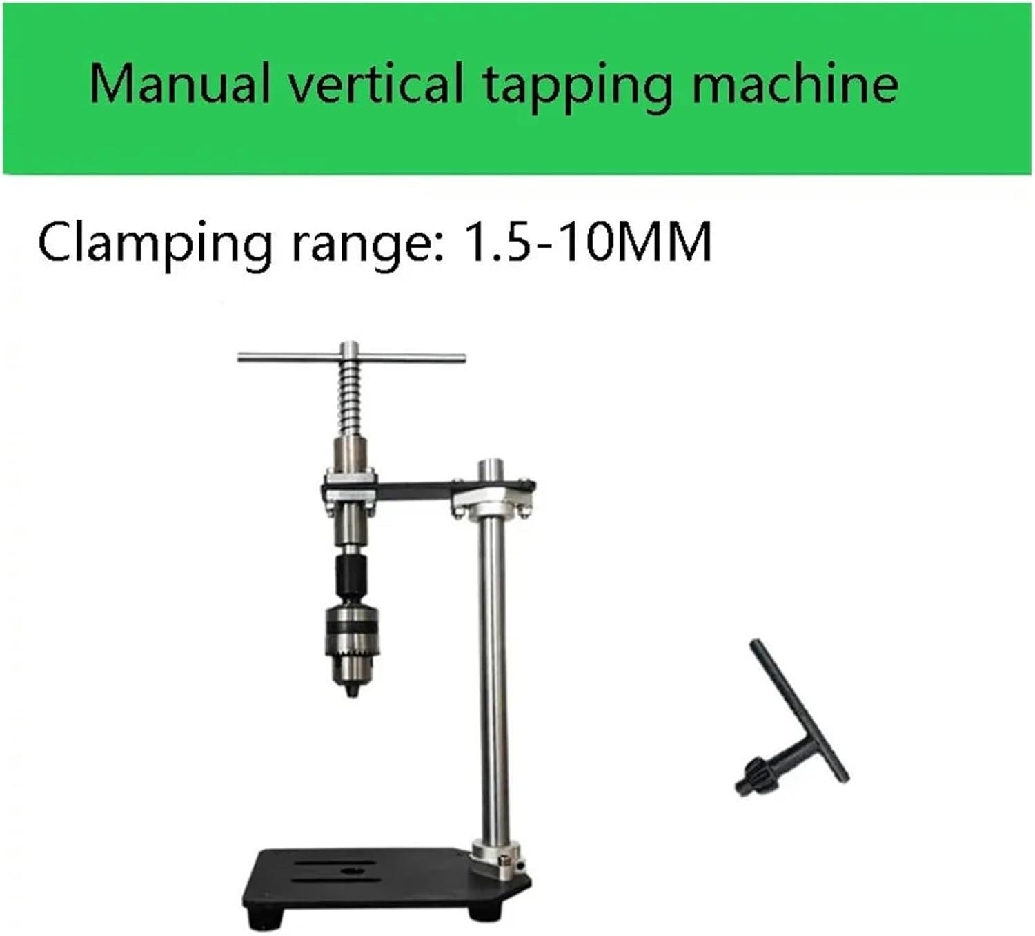 CAARLA Manual Tapping Machine Manual Vertical Tapping Machine Tapping Small Handheld Adjustable Tap Wrench Desktop Wrench Extended Ratchet Rocking Probe Arm(Single Machine)