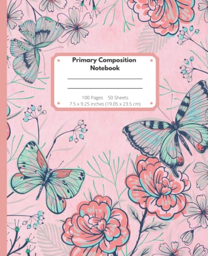 Butterflies Primary Composition Notebook Pink Purple: Primary Story Journal Dotted Midline & Butterflies Pink and Purple | Grades K-2 School - Learn ... Primary Journal Grades - Libreta Primaria