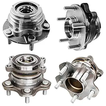 Detroit Axle Wheel Bearing Hub Assembly Kit for Nissan Altima 2.5L (Front & Rear 4-Wheel ABS)