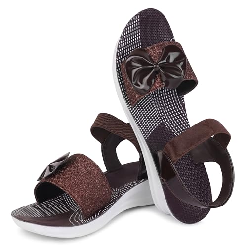 Image of Kashwi Enterprises Women's Comfortable Sandal,Casual Lightweight Sandal for Everyday Wear | BTR- (2-Combo)-1963-OO8