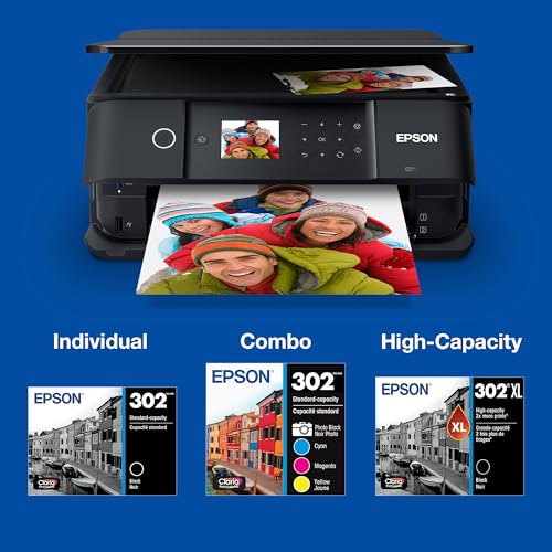 Image of Epson T302XL-BCS Claria Premium Ink Cartridge Multi-Pack - High-Capacity Black and Standard-Capacity Photo Black and Color (CMYPB) (Pack of 2)
