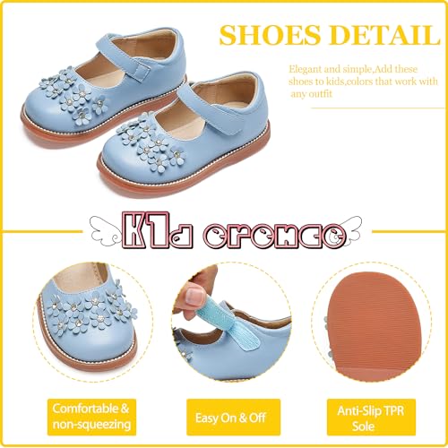 Image of Kiderence Toddler Girl Mary Jane School Uniform Dress Shoes Oxford Flats
