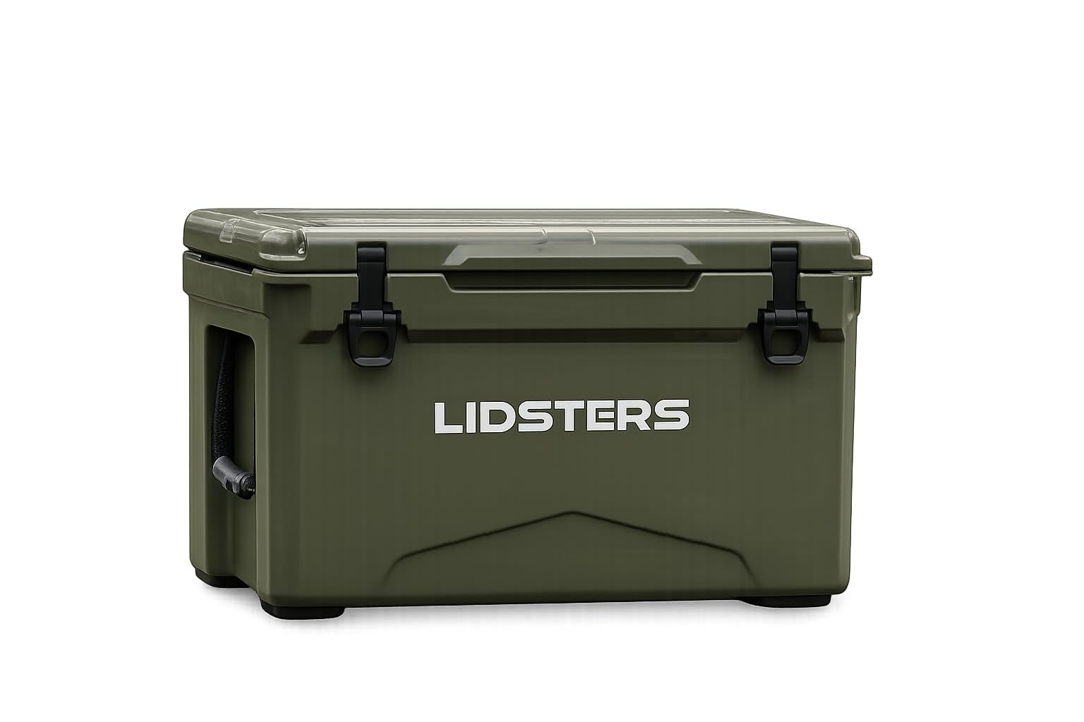 LIDSTERS 23L 33L 47L Rotomoulded Ice Cooler Box Green Heavy Duty Insulated Cool Box Portable with Cup Holders & Bottle Opener Carp Fishing, Camping, Outdoor, Beach, Festival 5–7 Day Retention (33L)