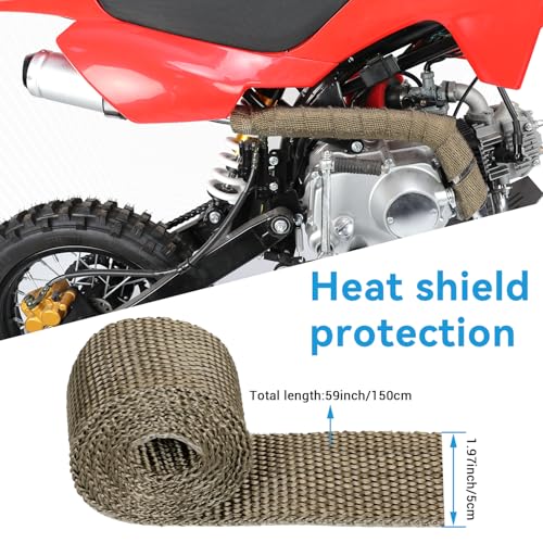 Image of EOPOAYI 1.1 Inch Motorcycle Slip on Muffler for 125cc 110cc 4 Stroke Pit Dirt Bike CRF50 SSR Tao tao DB10 Coolster Baja, Universal 28mm Exhaust Silencer for ATV Mini Bike Quad 4 Wheeler Go Kart Parts