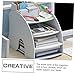 SEWACC Multi Layer Desktop File Holder Office Magazine Organizer Curved Design Document Stand Stylish Desk Organizer for Home Office for Albums Files