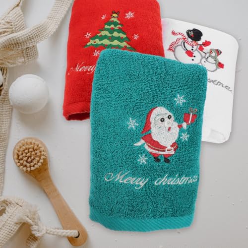 Toallas de algodón para Navidad de lavabo: soluciona la decoración de tu baño con suavidad 5