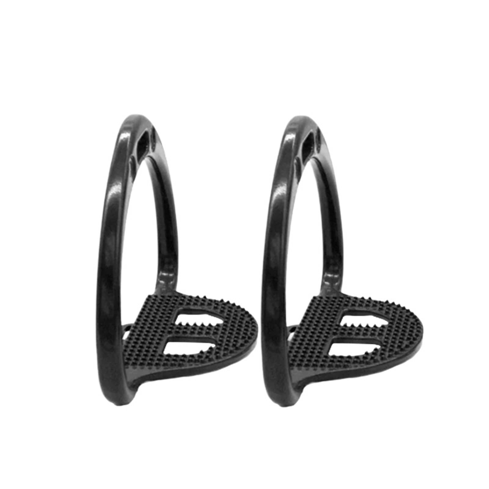 Estribos de carreras montura caballo aleación aluminio | Multicolor for saltar, doma y montar en senderos: diseño antideslizante(BLACK)