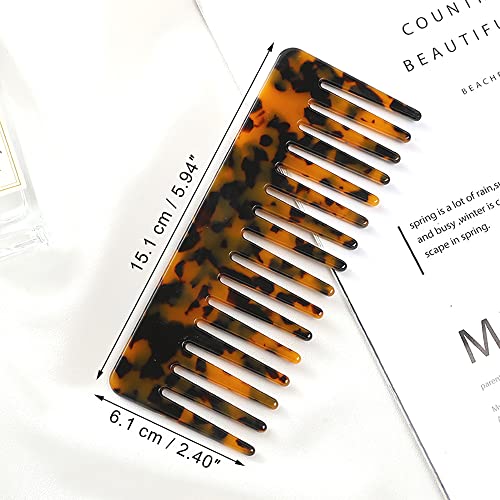 2 Peines grandes desenredantes para cabello rizado miniatura 5