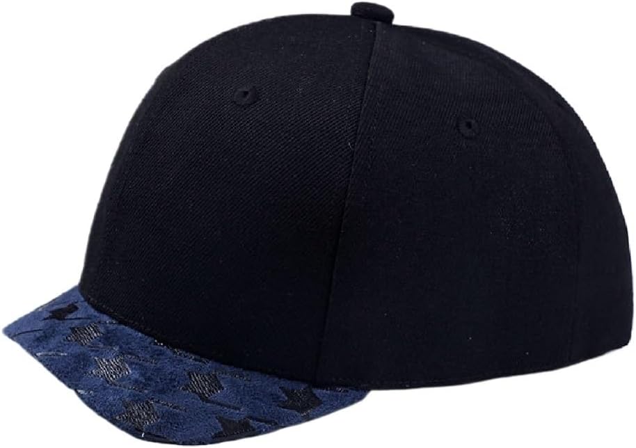 Short Brim Baseball Cap Women Men Curved Small Retro Hat