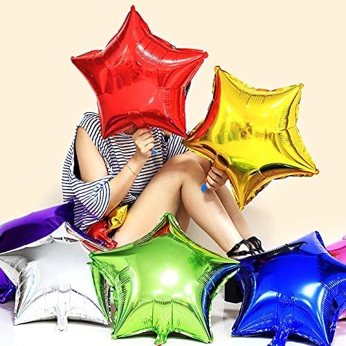 18" Star Foil Mylar Balloons Party Decorations, Gold, 10 Pieces - Image 5