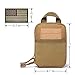 EDC Pouch EDC Bag for Men,molle Pouch Tactical Pouch,Small molle Bag Tactical Bag,molle Accessories,Belt Pouch for Men,Sports Travel Hiking Waterproof Bag with American Flag Embroidery Patch (Khaki)