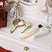 P Prettyia Accessori per Mobili da Bagno 1/12 Dollhouse Miniature- 2*Pettine+1*Asciugacapelli +1 * Specchio