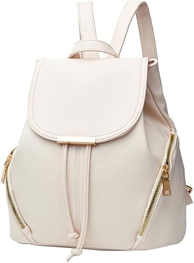 backpack with drawstring and flap