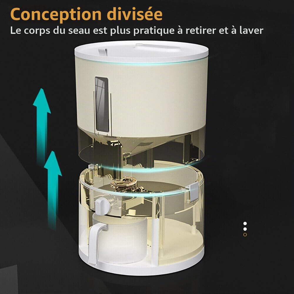 Distributeur de Riz 6 kg – Récipient de Stockage Alimentaire avec Fenêtre Transparente et Doseur Gradué, Hermétique, pour Riz Noir, Riz Jaune et Céréales