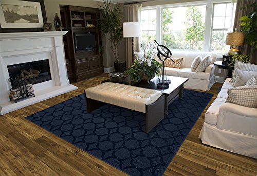 Garland Rug Sparta Area Rug, 6' x 9', Navy