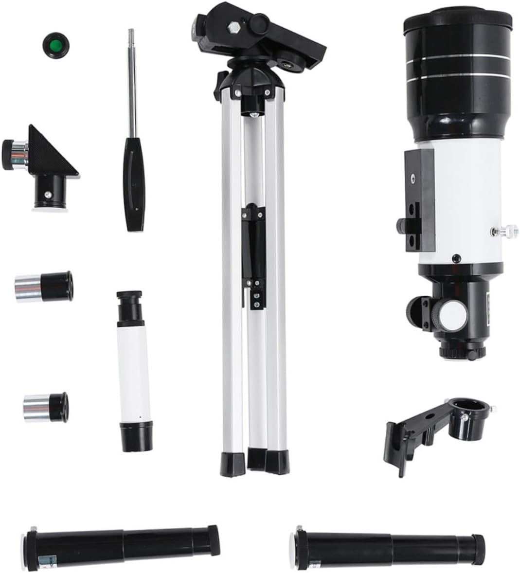 BESPORTBLE High-Magnification Monocular Telescope with Phone Clip and Tripod Refractor for Beginners Portable Astronomy Scope for Stargazing Camping and Outdoor Exploration