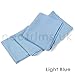 Knit Rib Elastane Waistbands Ribbing Strip, Neotrims Stretch 2 x 2 Fabric Material, Great Recovery Resilient. Use Garment Cuffs, Collars, Welt Edge. 100cms x 20cms Panel. Light Blue, 1 Strip