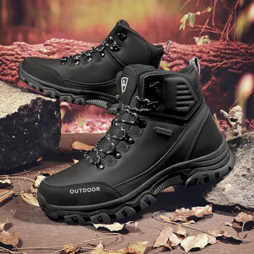 Men's Breathable Hiking Shoes Lightweight Waterproof Outdoor Boots for Trekking, Backpacking & Work Wear2