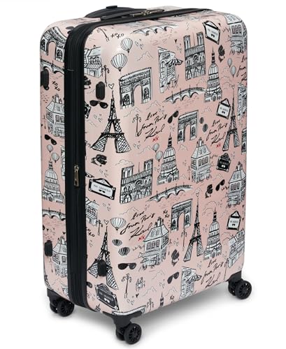 Karl Lagerfeld Paris Karl in Paris Upright Hardside Suitcase, Pin...
