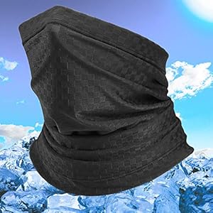 JTENG Multifunktionstuch Schal Bandanas Sturmhaube Balaclava Tuch Reiseschal Outdoor,atmungsaktiv und waschbar schwarz für Herren Motorrad Radfahren Fischen Wandern