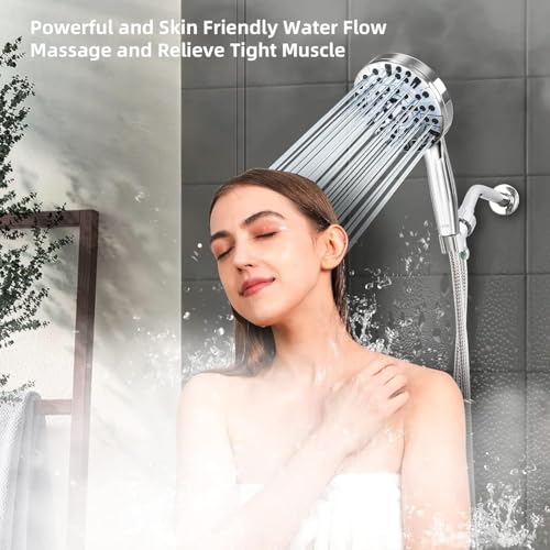 Image of BESAQUO 9 Settings High Pressure Handheld shower head with Power Wash