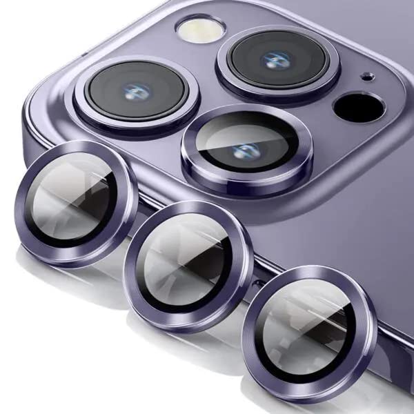 camera ring lens protector for iphone 14 pro black(set of 3)