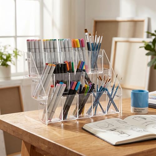 Rangement solide adapté pour maison acrylique multi-niveaux polyvalent - 5