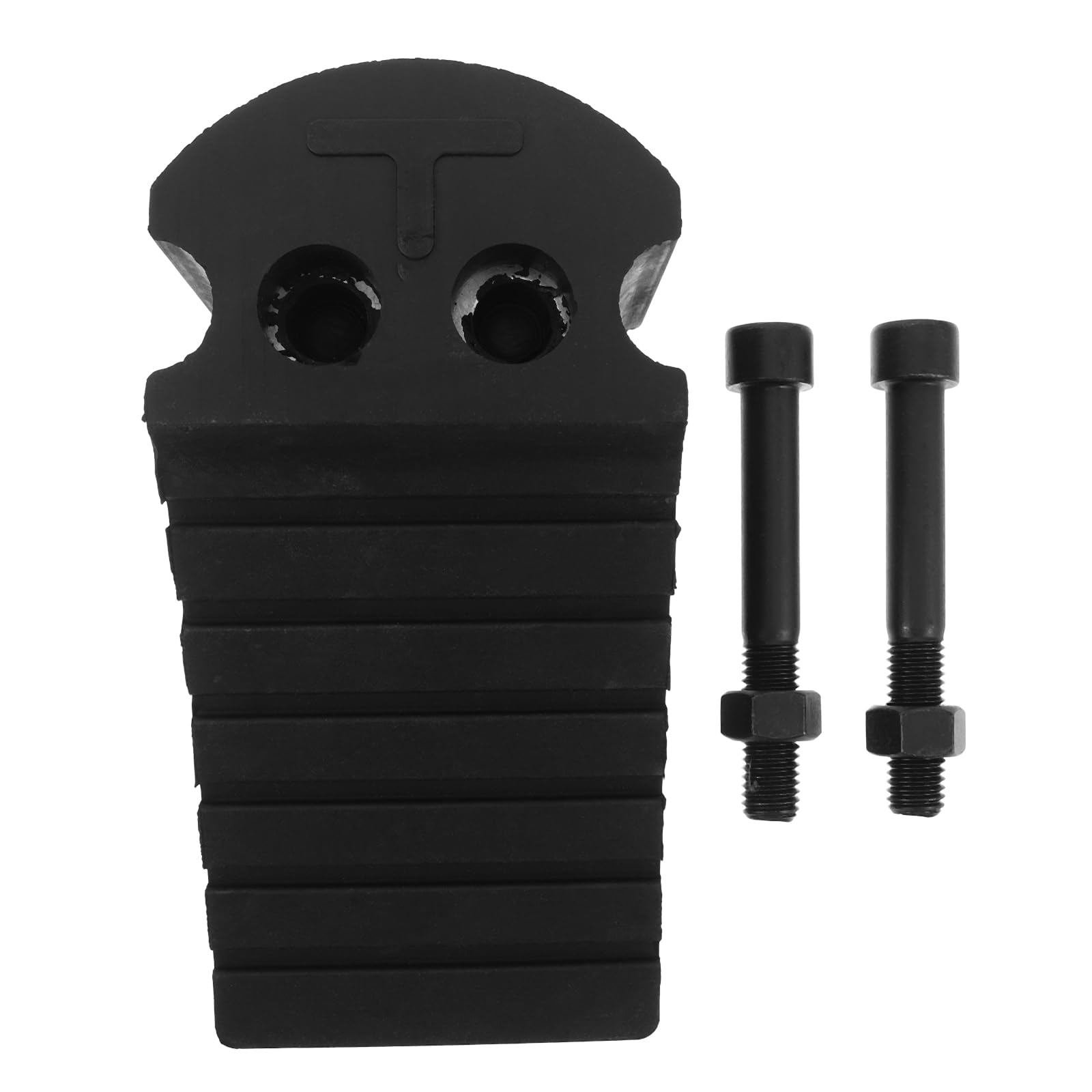 GANAZONO Cunei di Gomma per Ruote Auto con Viti Antiscivolo Blocchi per Parcheggio Garage Portatili e Resistenti Stabilizzatori per Camper e Veicoli con Alta Trazione e Visibilità
