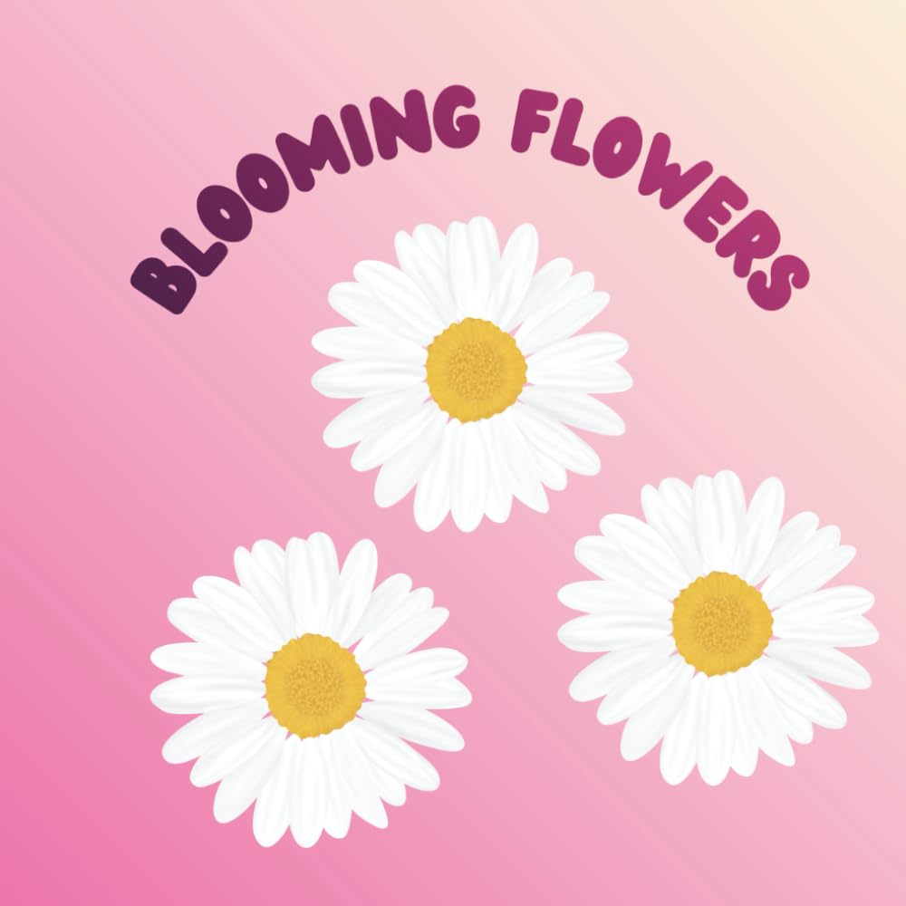 Blooming Flowers: An adult coloring book with flowers