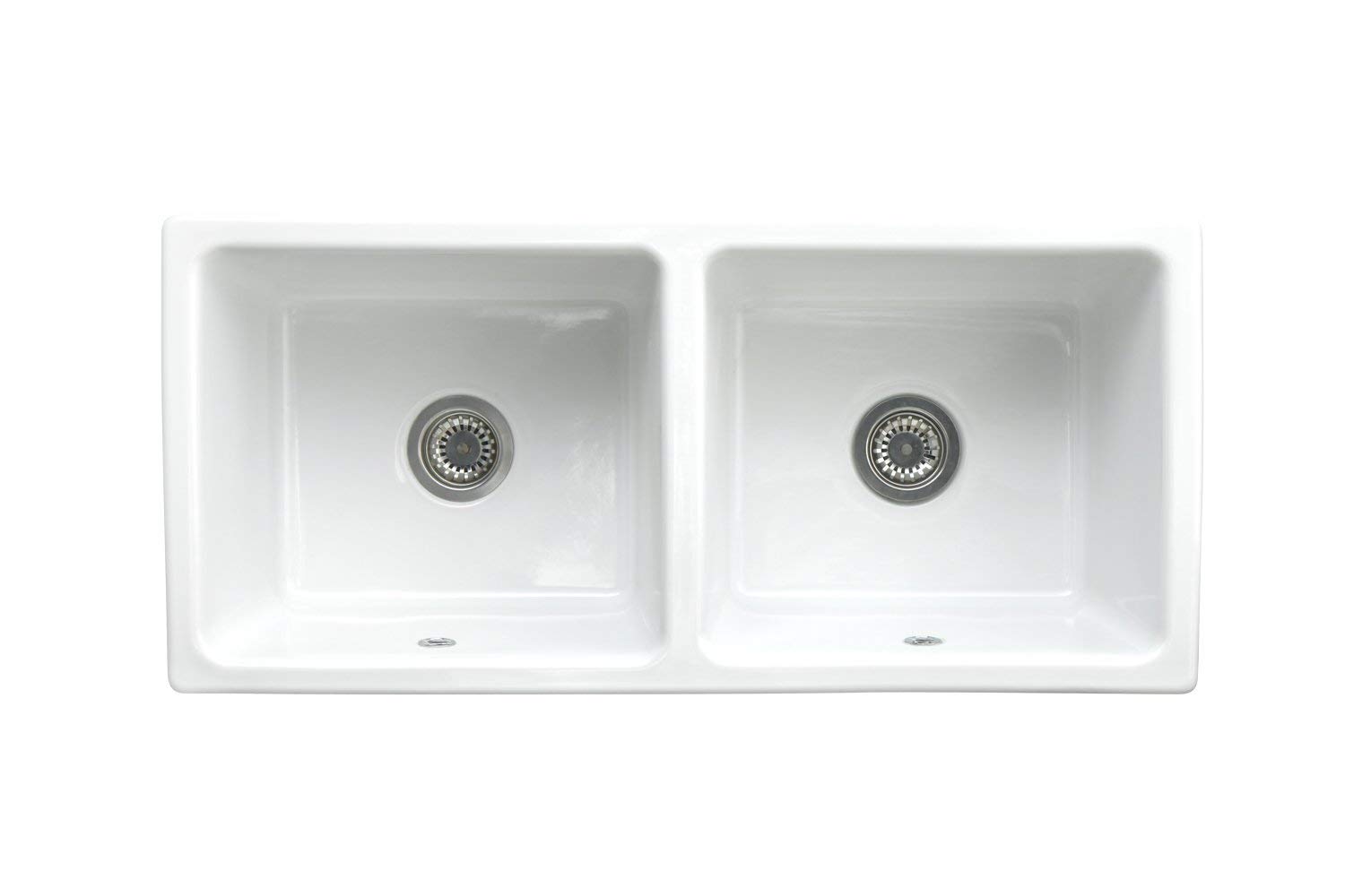 Lavello in ceramica 2 BacSTimbre Range Galley"Belfast" Blanc