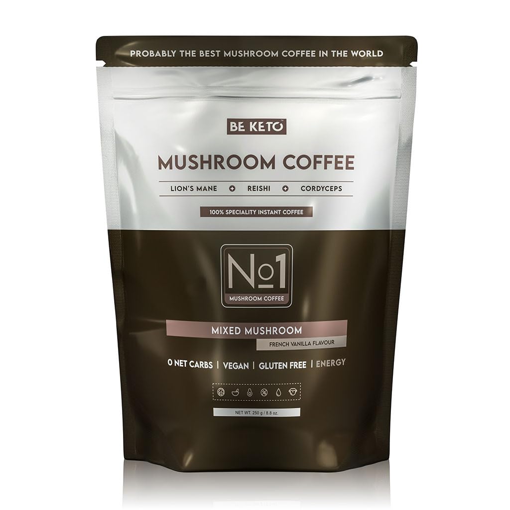 Caffè istantaneo, funghi (Lion's Mane & Cordyceps & Reishi), vaniglia francese, 250 g