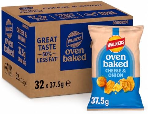 Baked Walkers Cheese and Onion 37.5 g (Pack of 32)