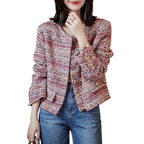 Veste en tweed femme mi-saison idéale pour vos trajets quotidiens