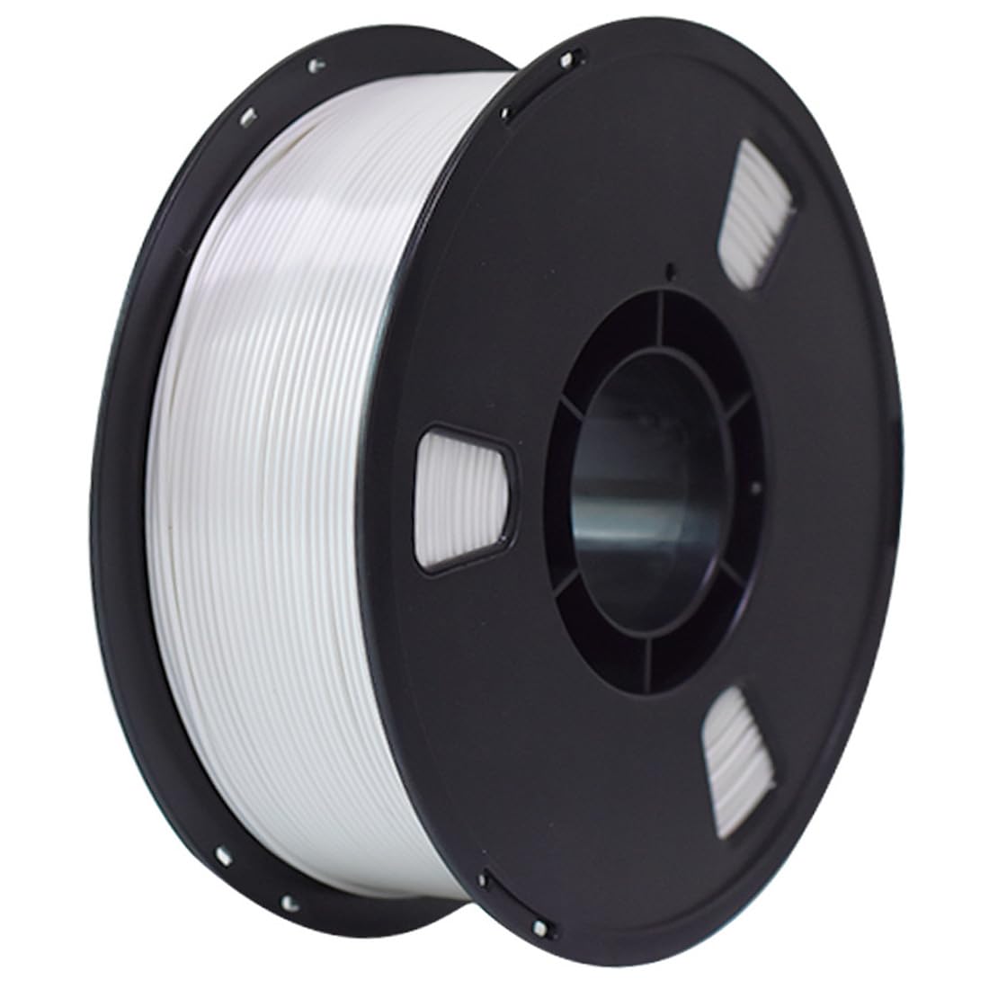 Filamento De Impresora 3D PLA De Seda De 1,75mm(+/- 0,02 mm)|Suministros De Impresión 3D con Textura De Seda Suave| Accesorios para Impresoras 3D Fáciles De Usar,Blanco Seda,PLA DE Seda 1KG(2.2lb)