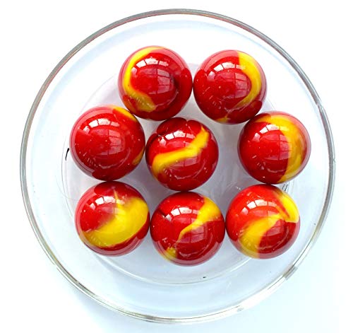 MieiBiglie - 4 Biglies Vulcano 25 mm Marmi di