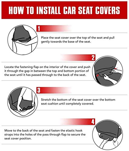 Uzzuhi Sunflower Cow Print Front Seat Covers 2 Pcs,Vehicle Seat Protector Car Mat Covers,Fit Most Cars,Sedan,Suv,Van Pocket Animal Blue Denim Design #TOP6