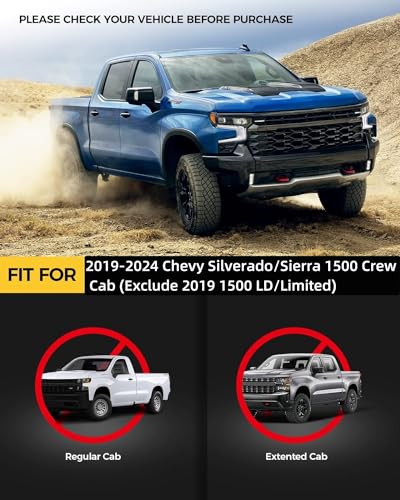 Estribos laterales para Chevy Silverado 2019-2025, par miniatura 2